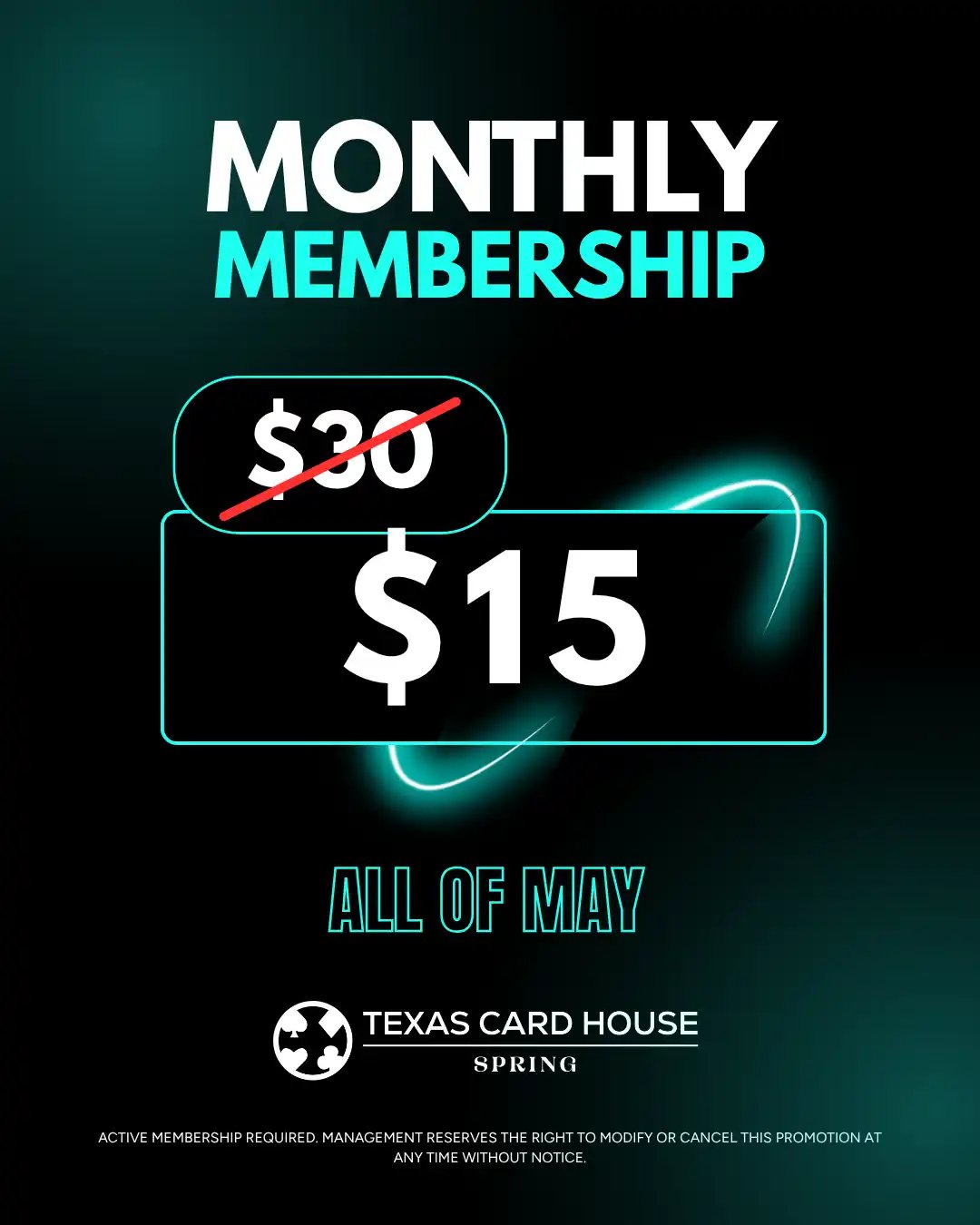 $15 Monthly Membership