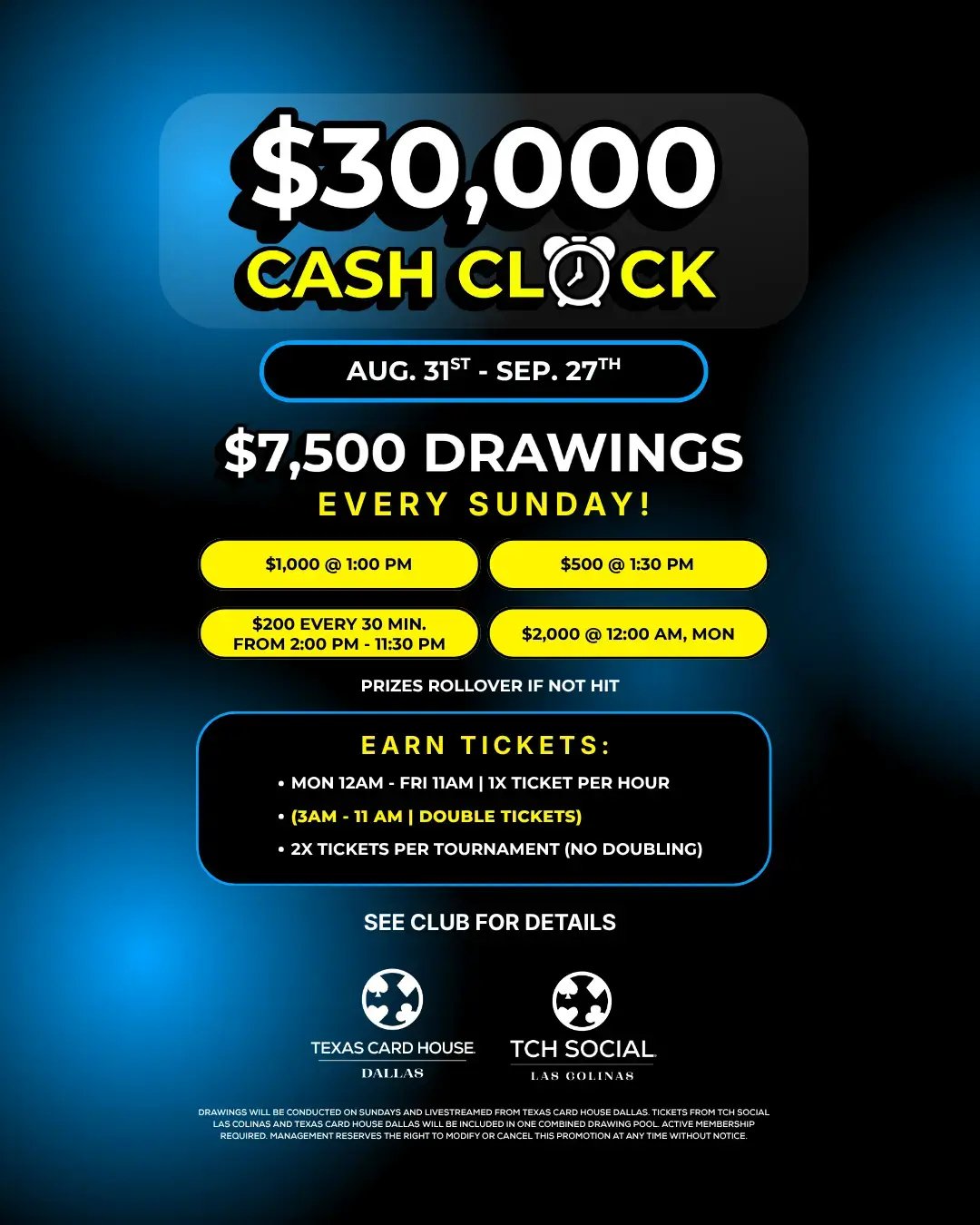$30K Cash  Las Colinas & Dallas