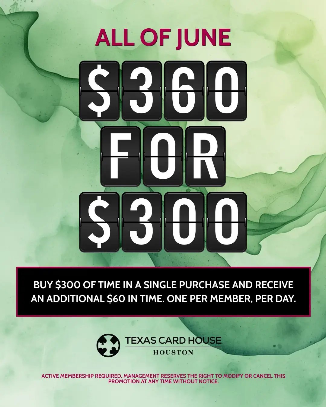 $360 for $300