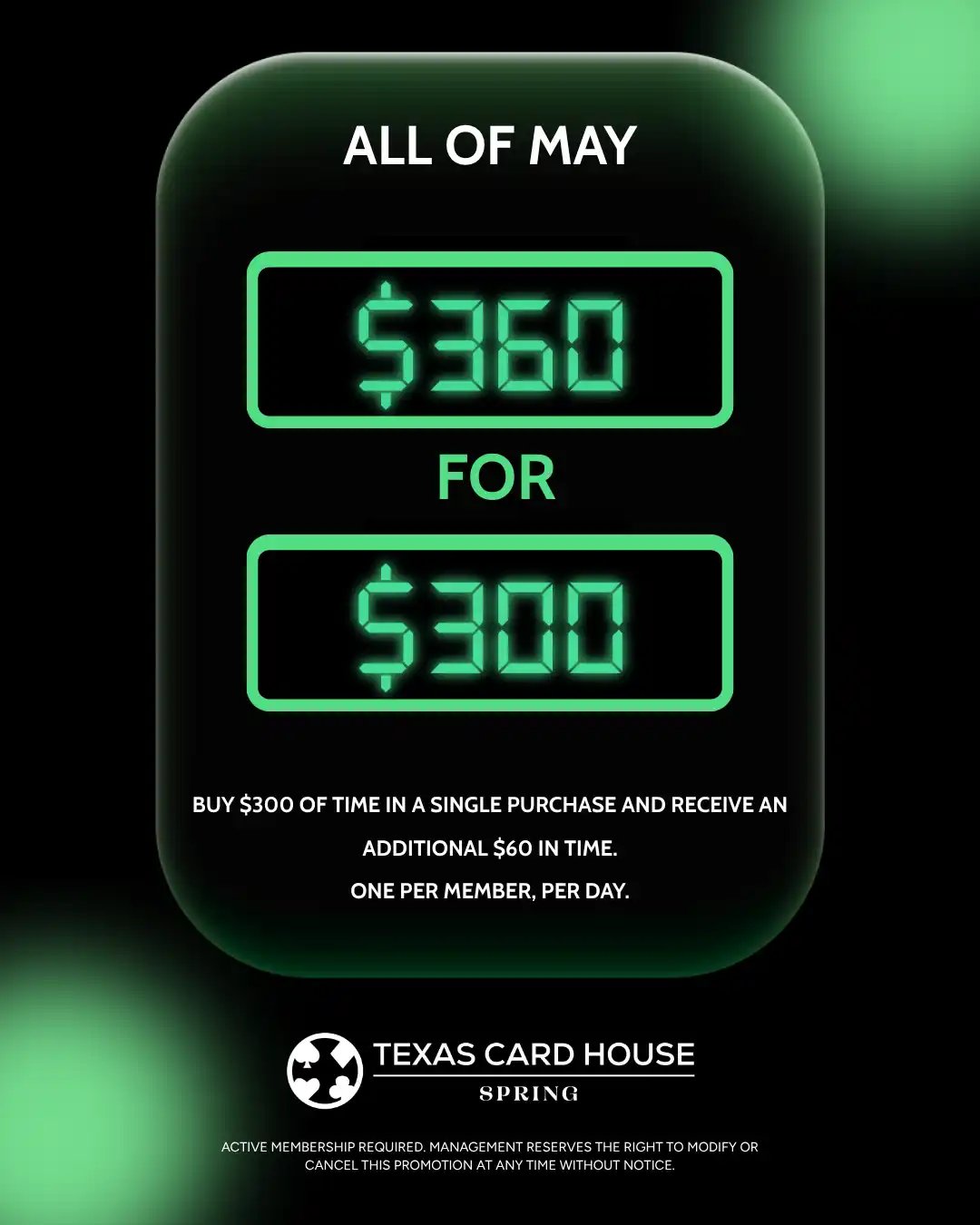 $360 for $300