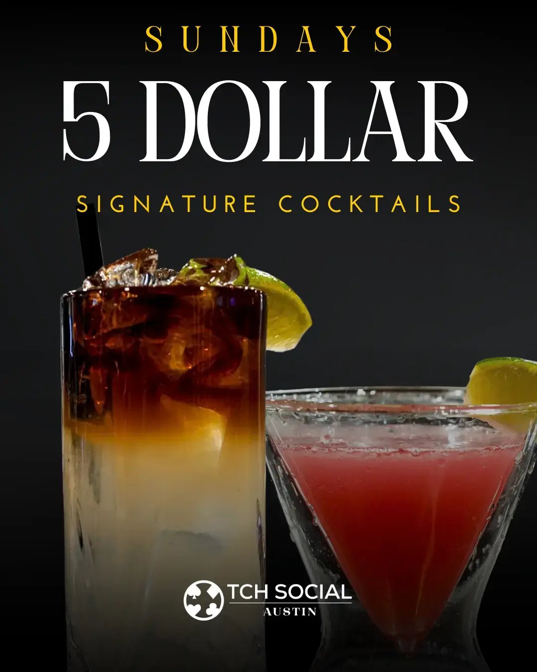 $5 Signature Cocktails