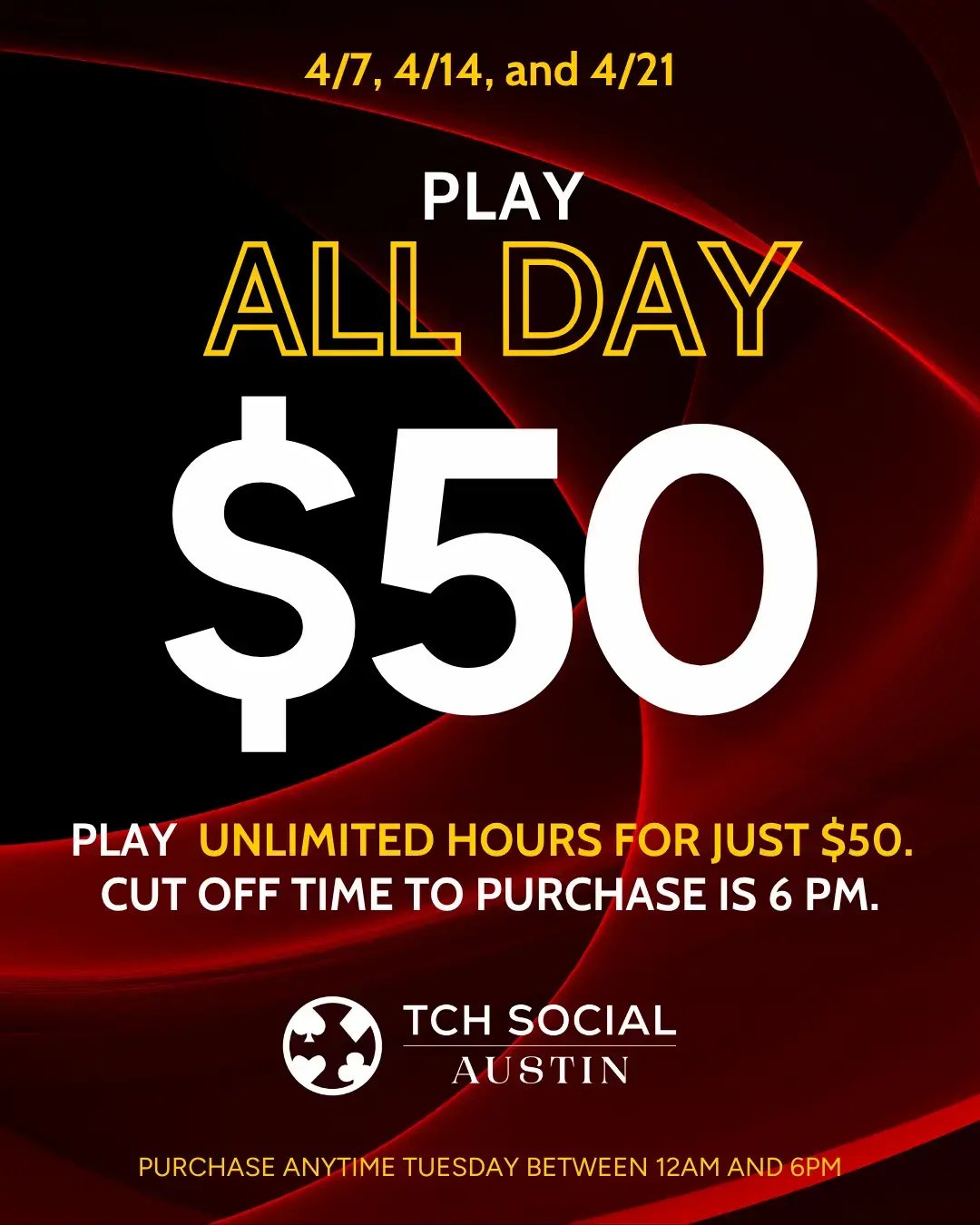 $50 Play All Day