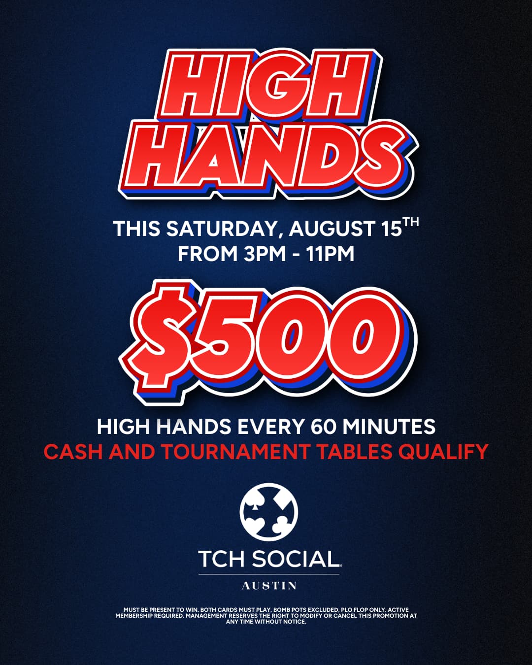 $500 High Hands