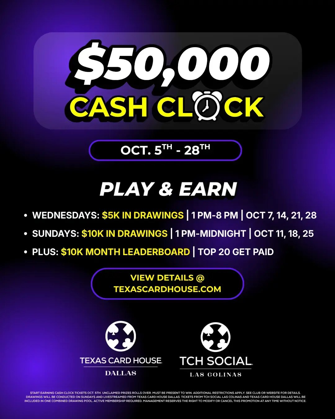 $50K Cash Clock