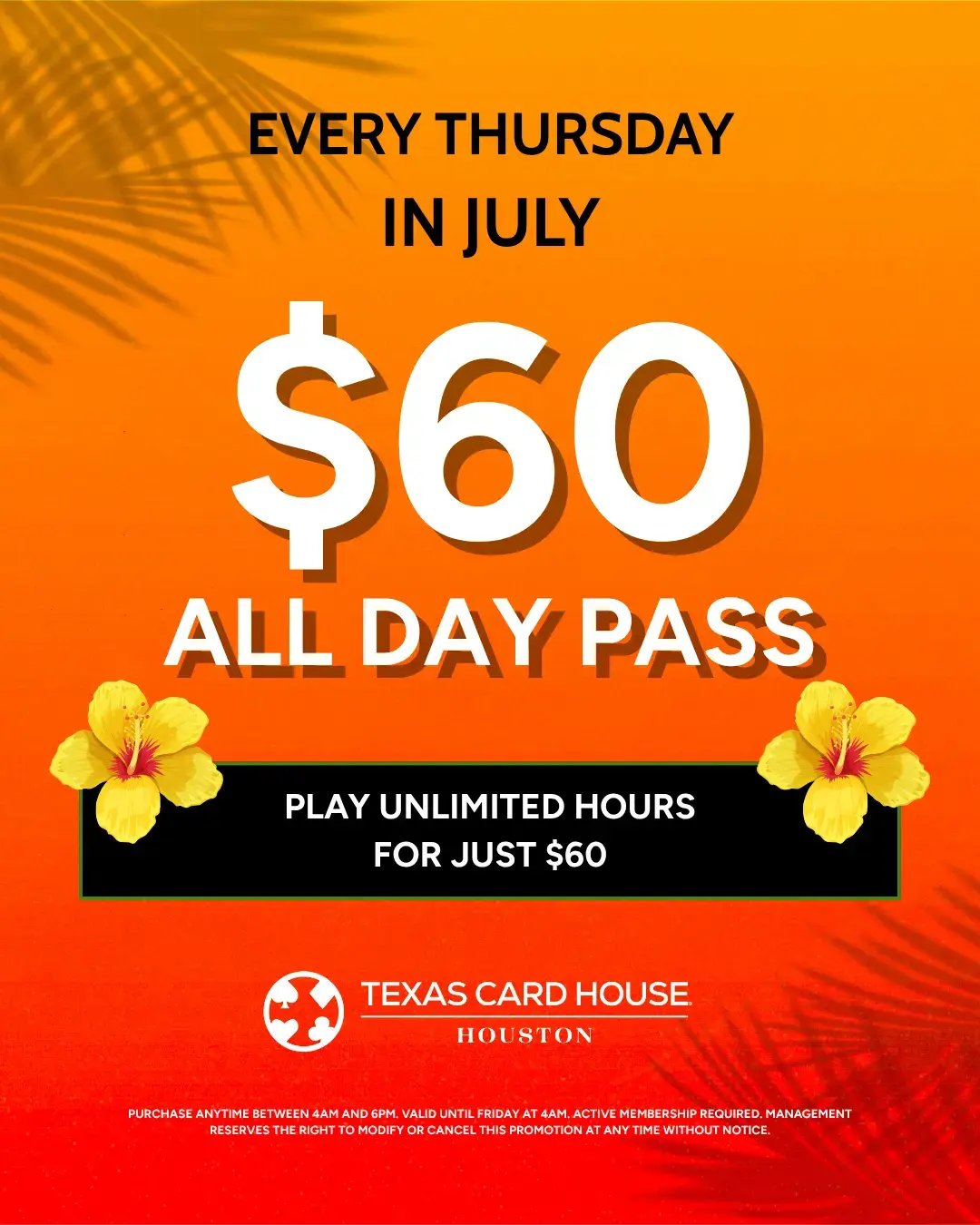 $60 All Day Pass
