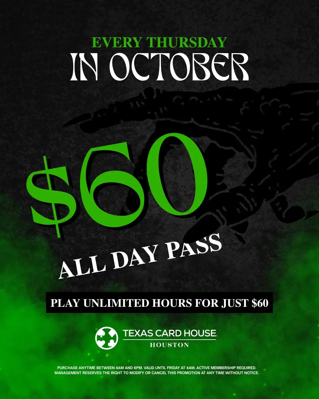 $60 All Day Pass