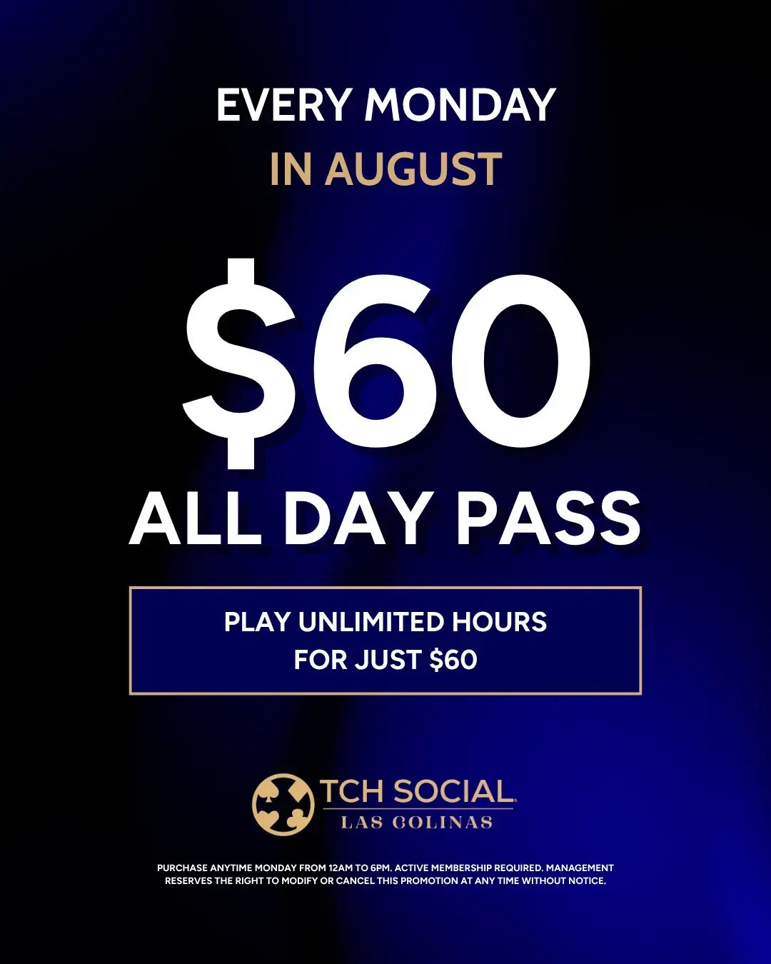 $60 All Day Pass