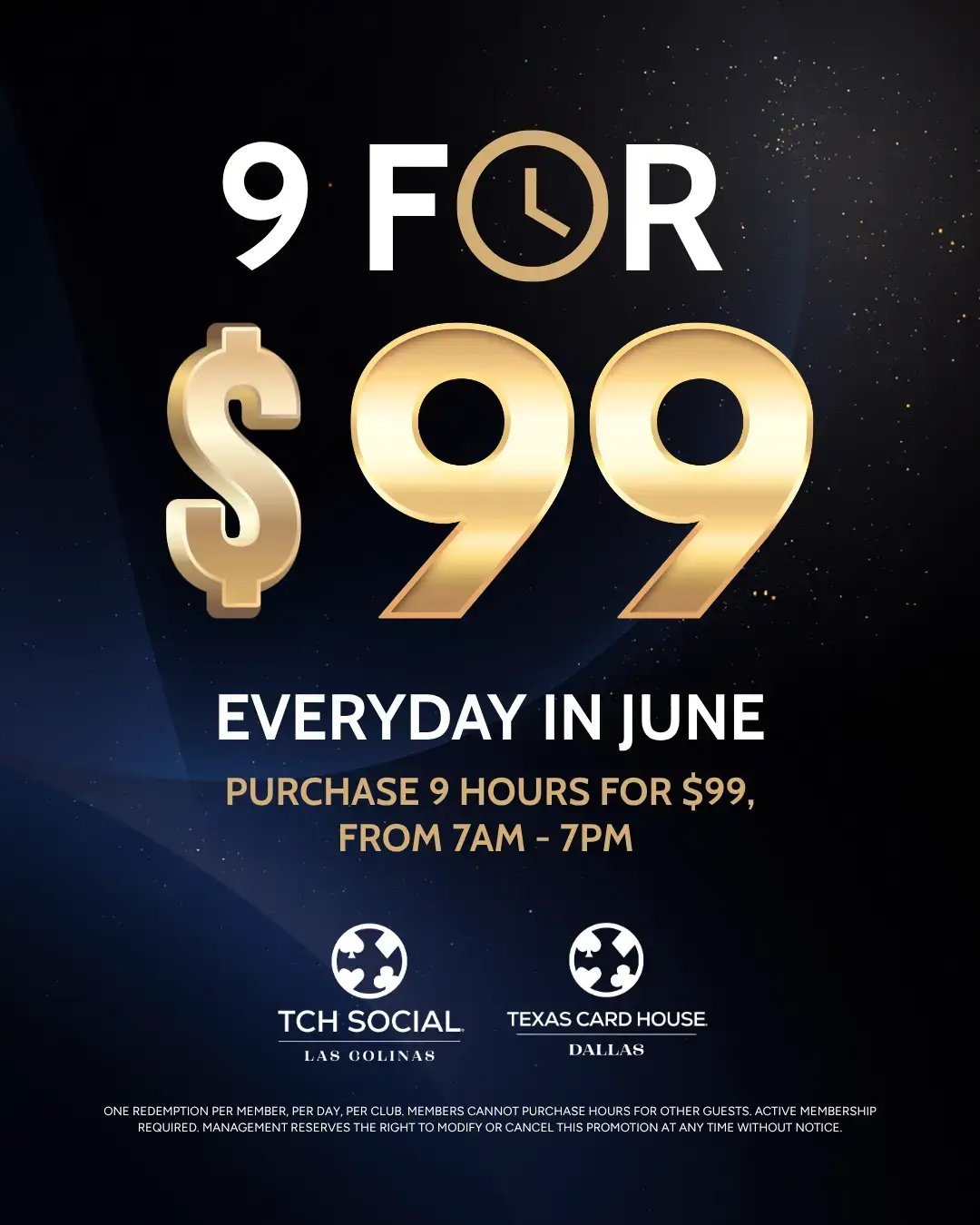 9 for $99 9 for $99
