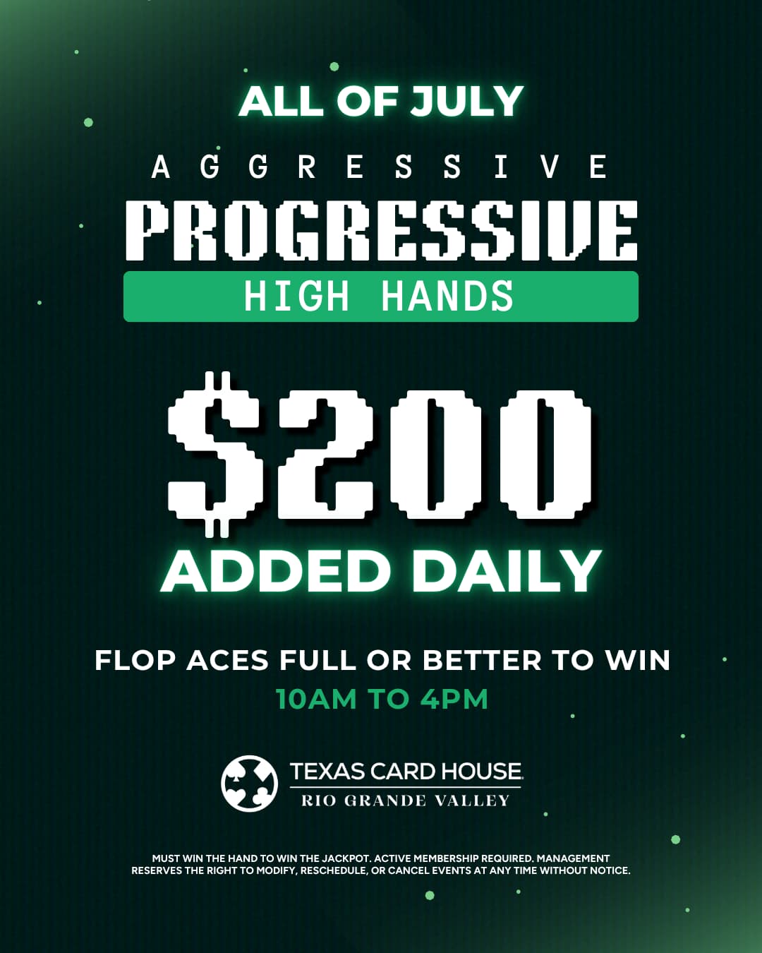 Aggressive Progressive High Hands