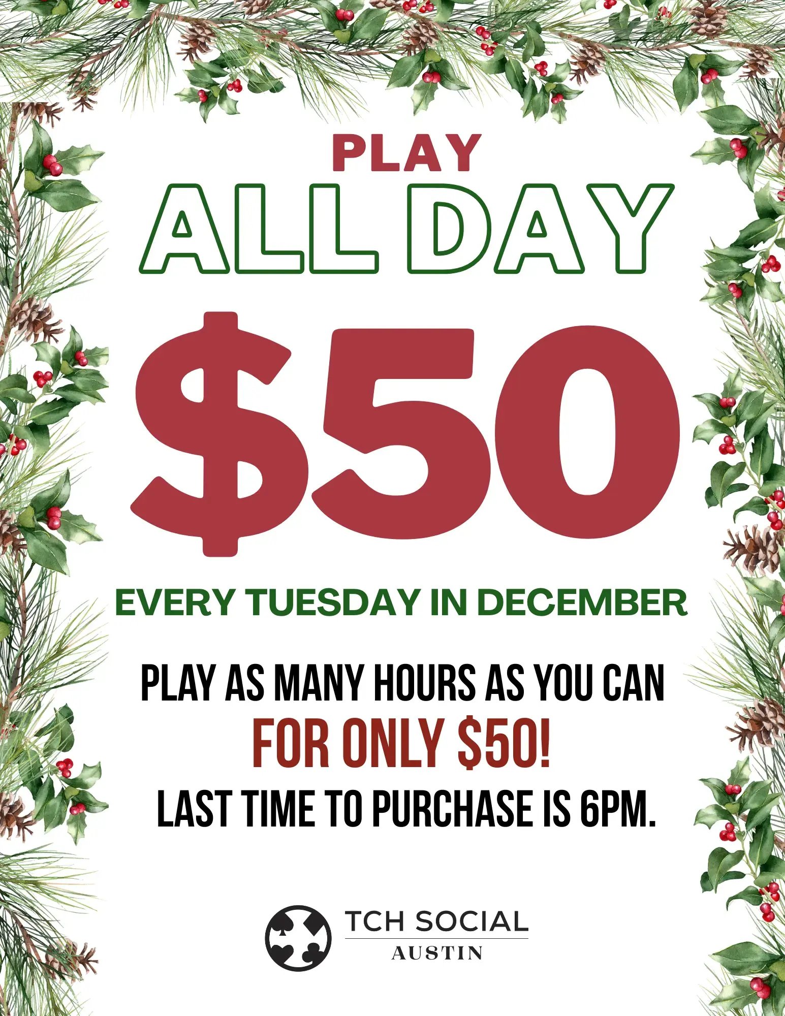 $50 Play All Day