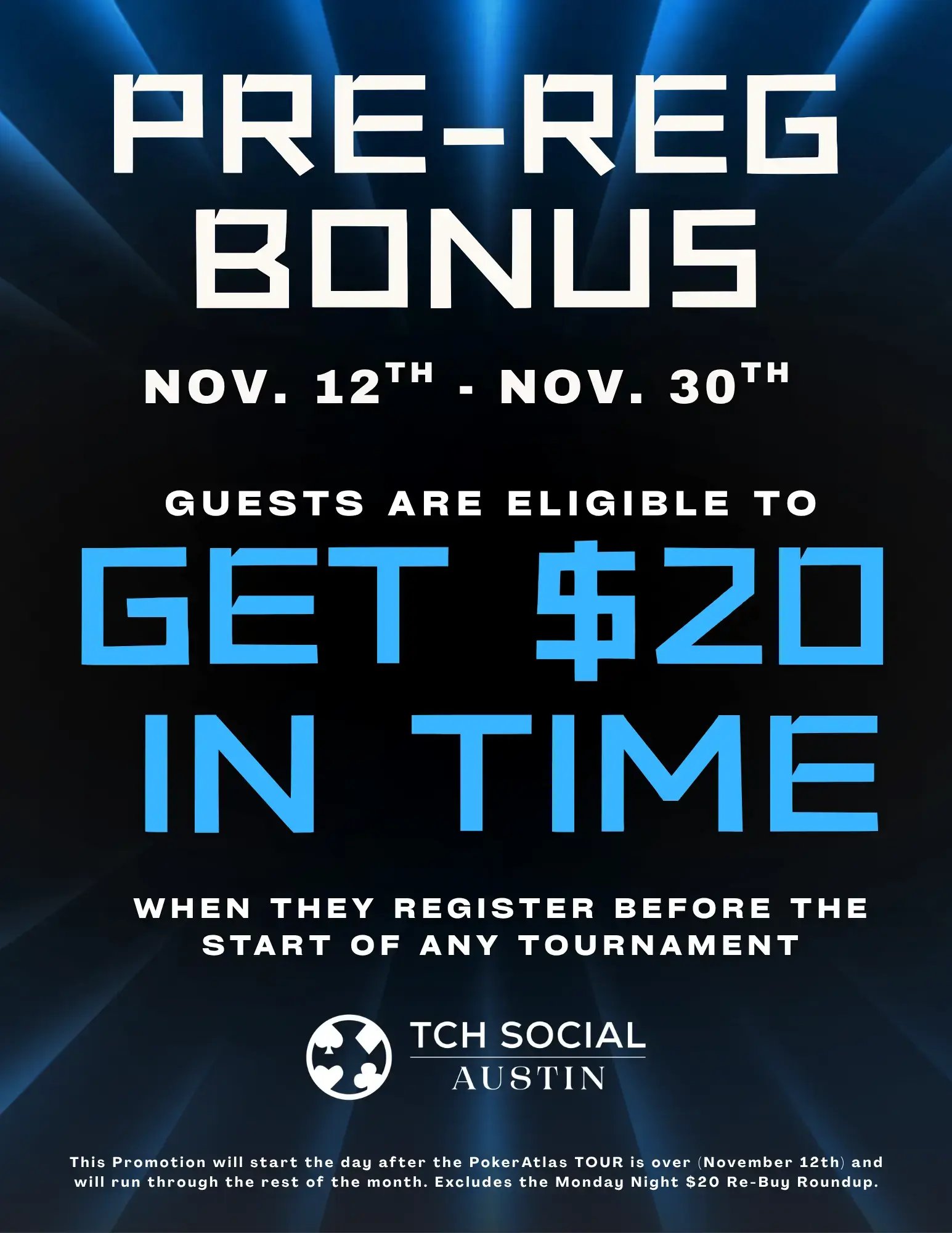 Tournament On-Time Bonus