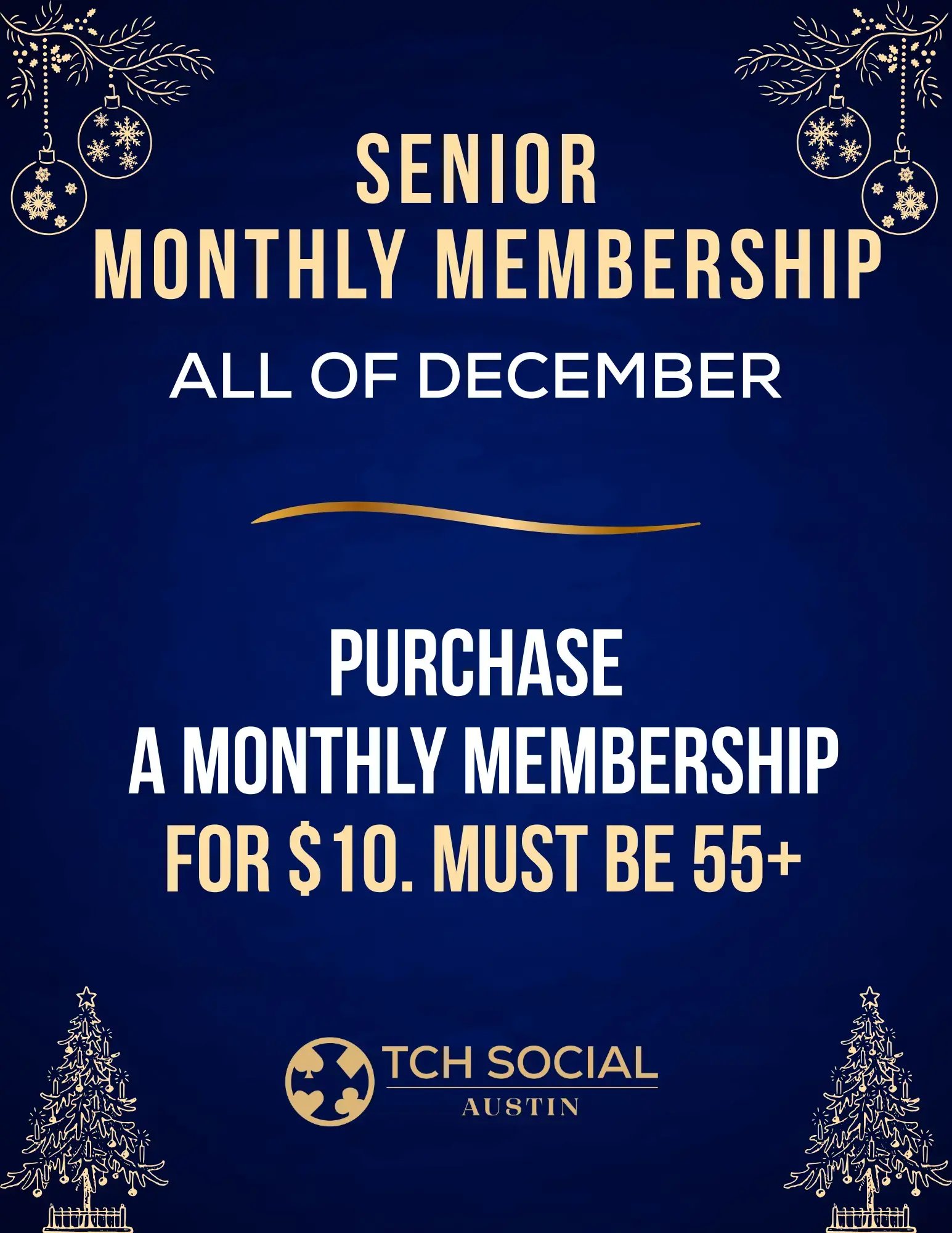 Austin's Senior Monthly Membership
