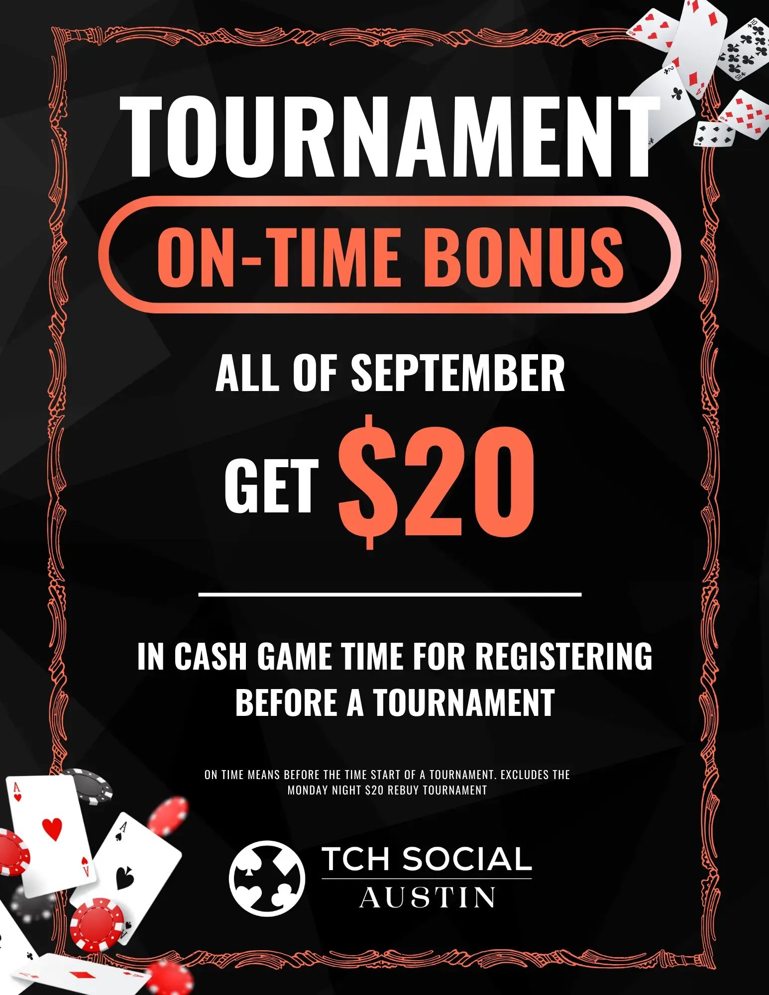 Tournament On-Time Bonus