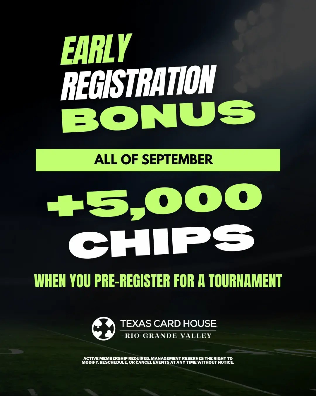 Early Registration Bonus