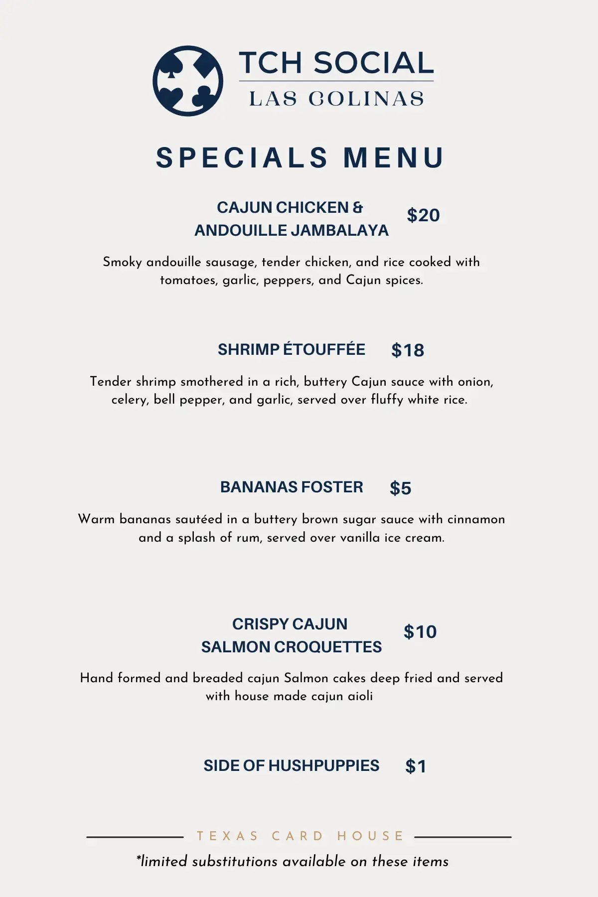 Specials @ Las Colinas