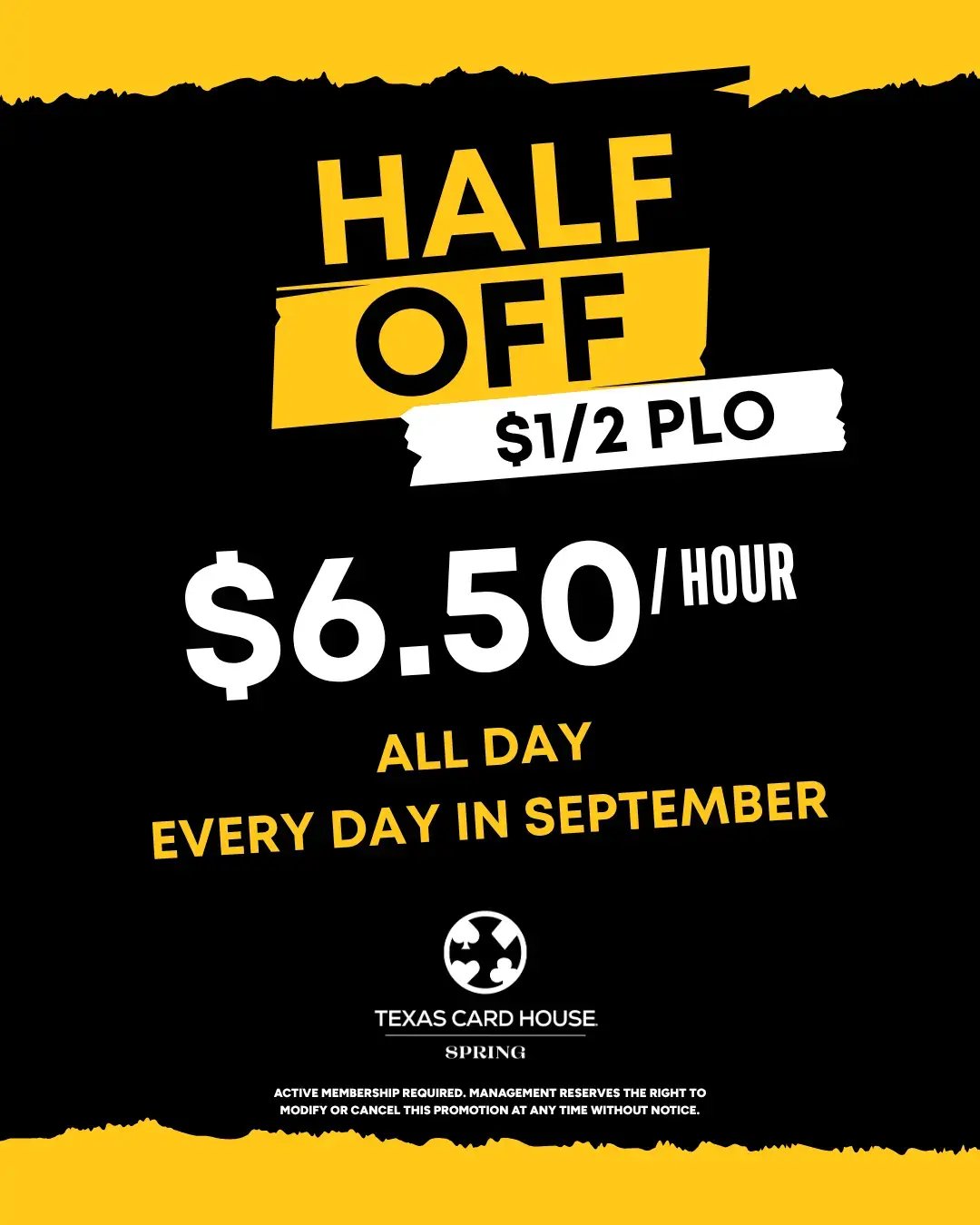 Half Off PLO