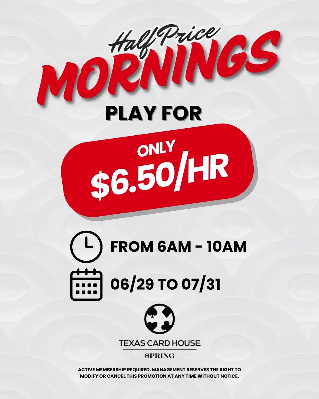 Half Price Mornings