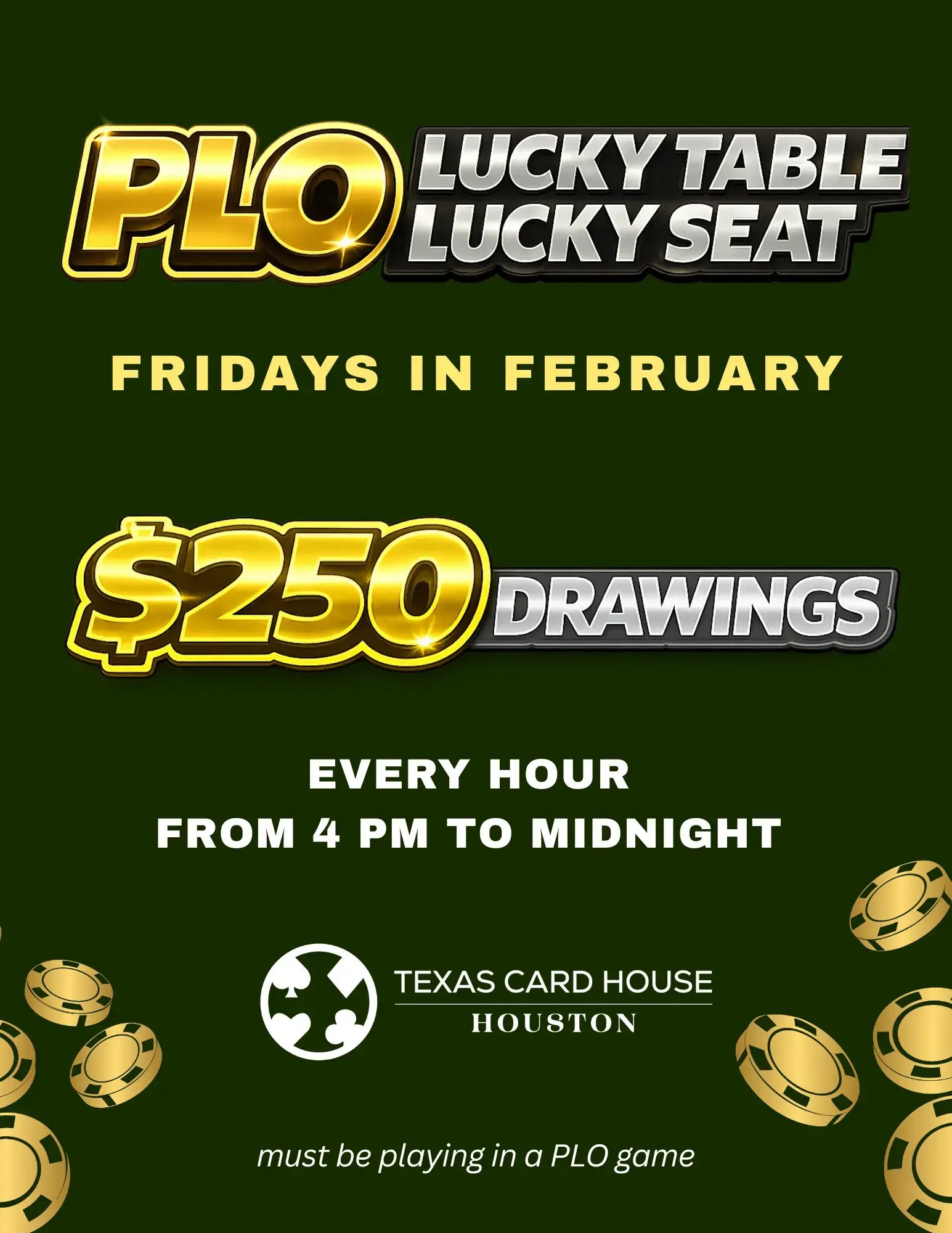 PLO Lucky Table Lucky Seat