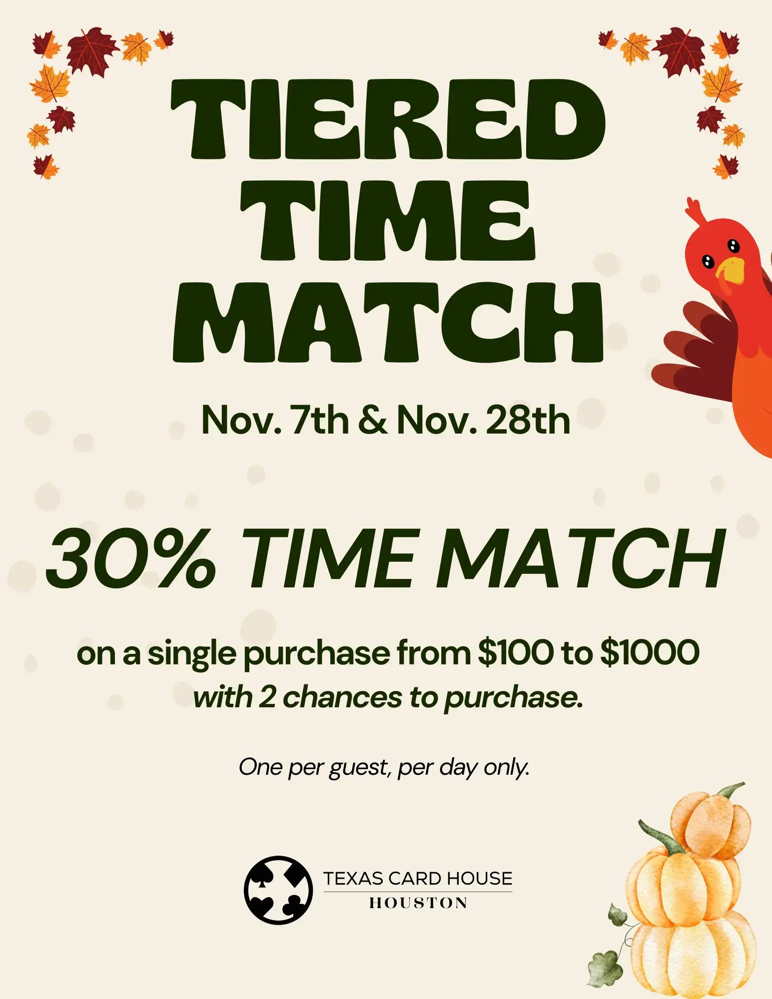 Houston's Tiered Time Match