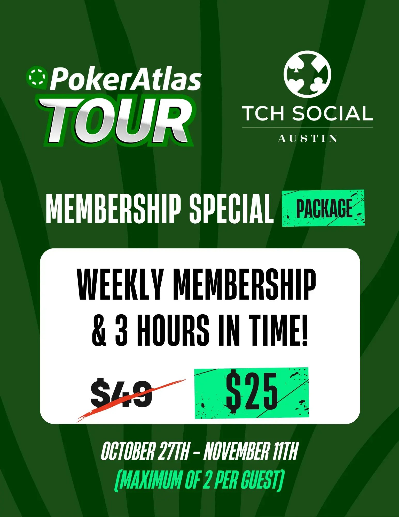 Membership Deal for PokerAtlas Tour