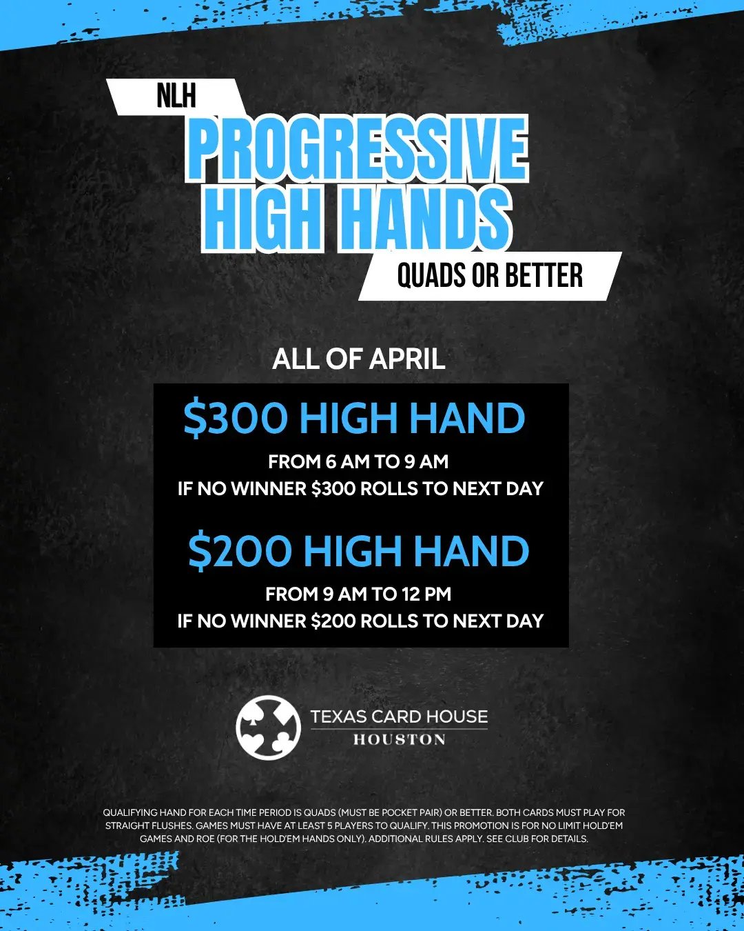 NLH Progressive High Hands