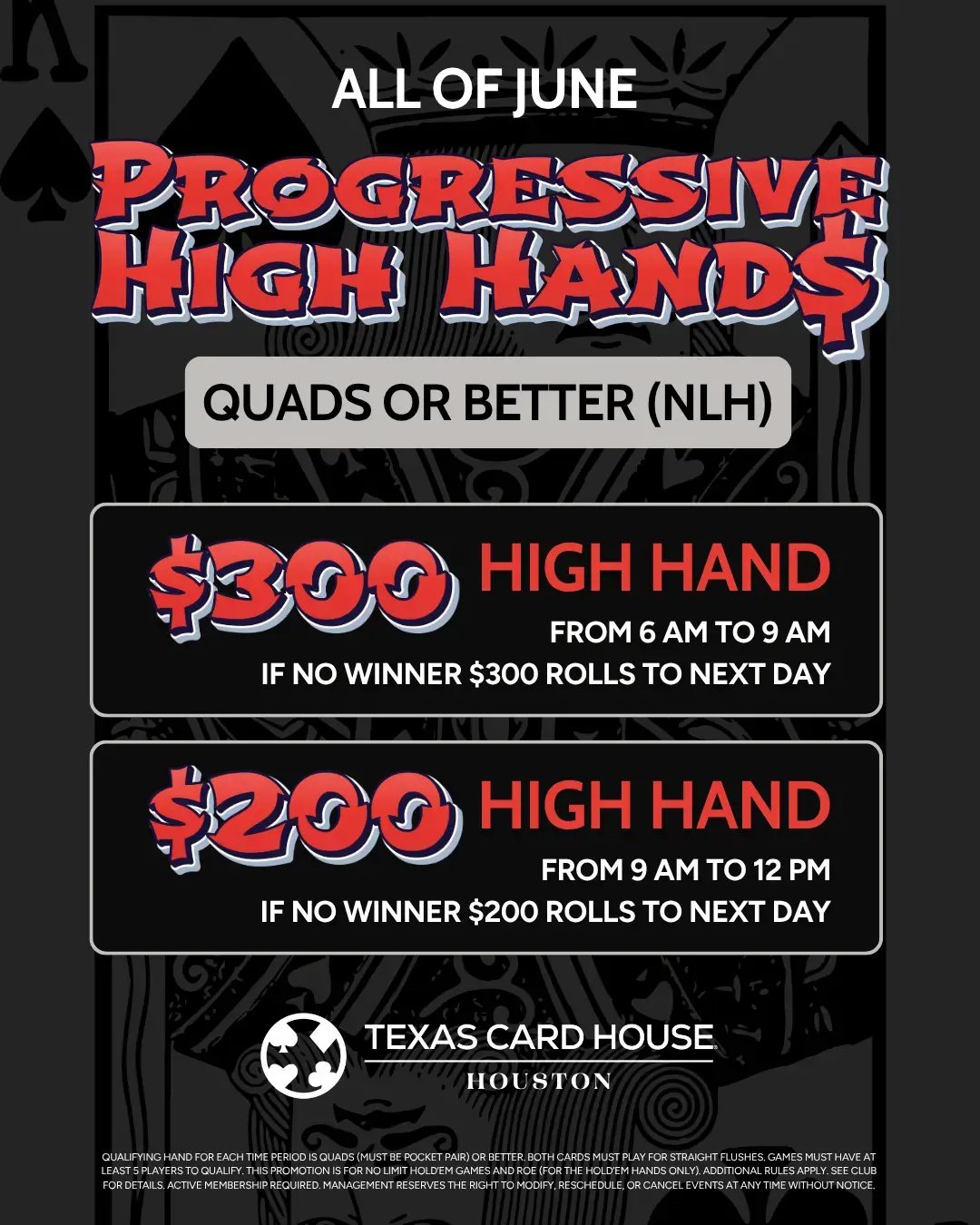 NLH Progressive High Hands