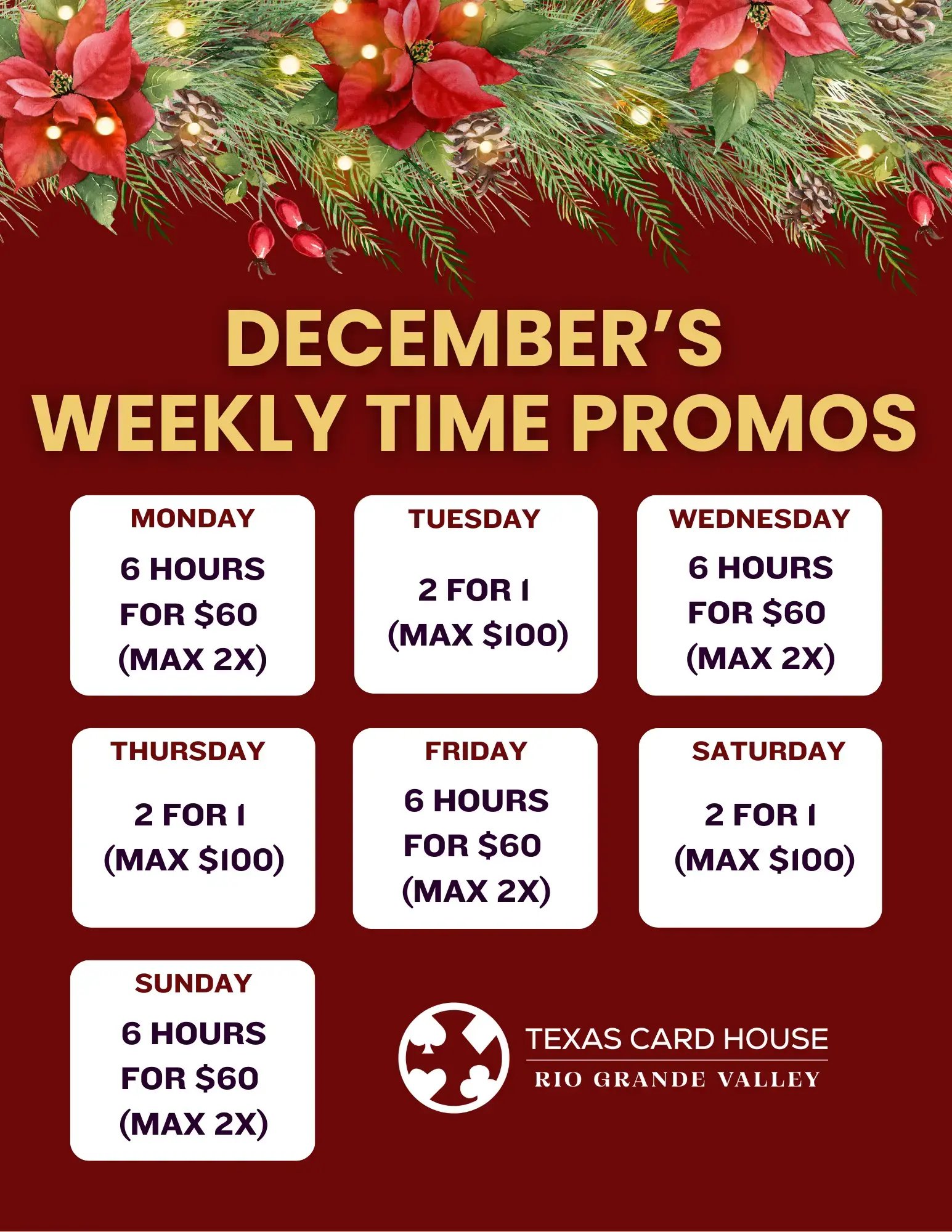 Weekly Time Promos