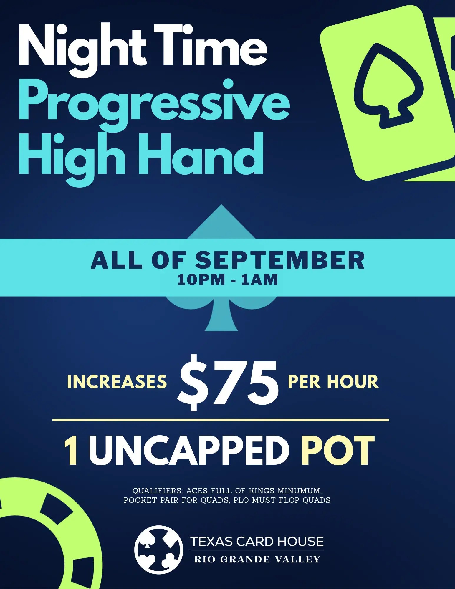 Night Time Progressive High Hands