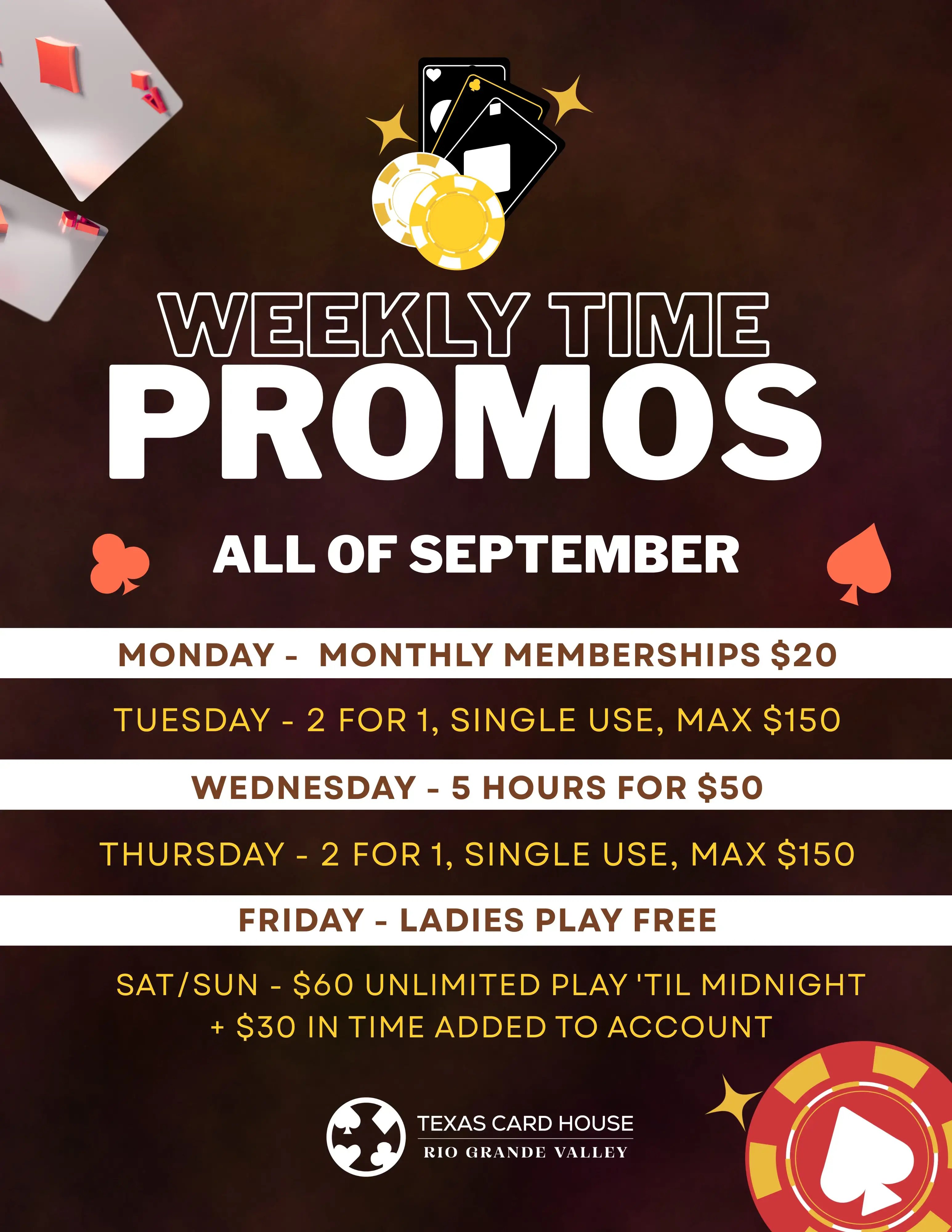 Weekly Time Promos