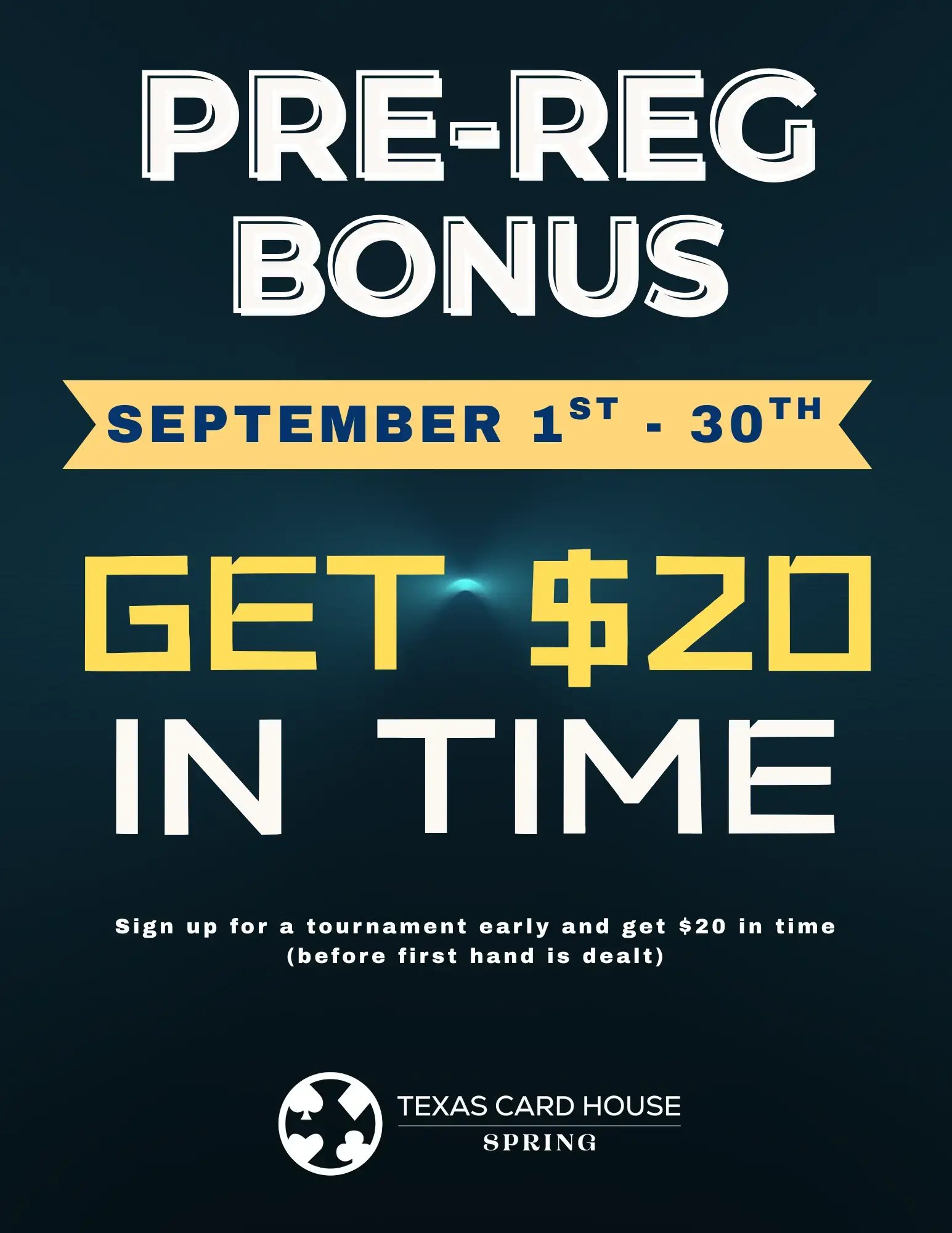 Spring  Pre-Reg Bonus