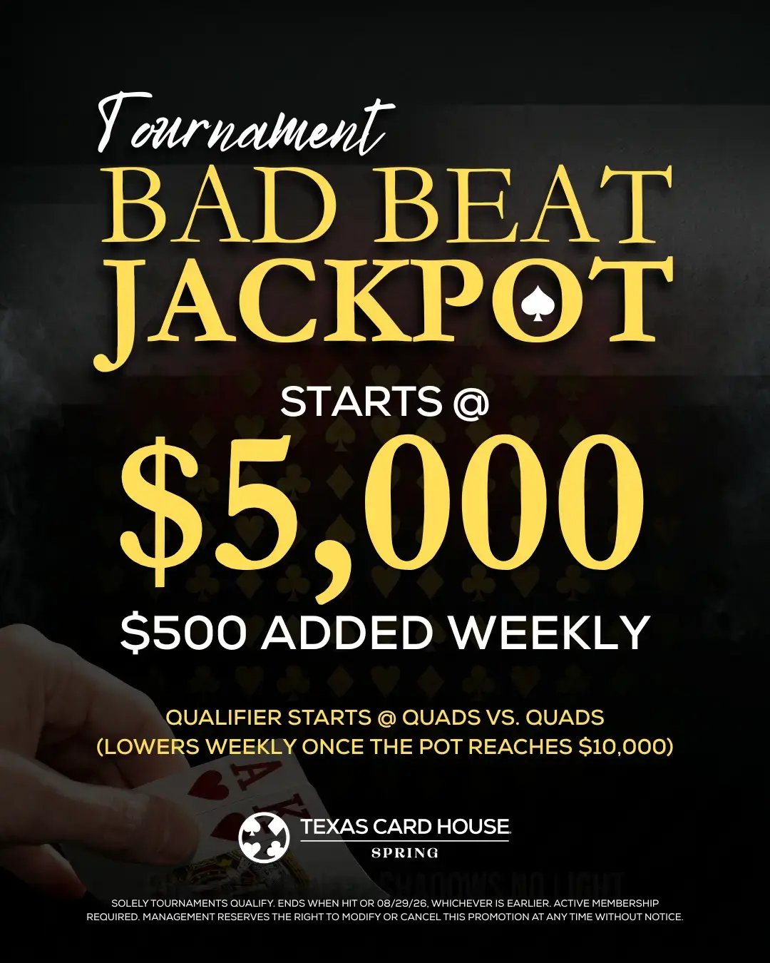 Tournament Bad Beat Jackpot