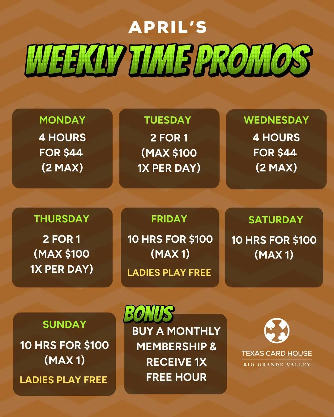 Weekly Time Promos