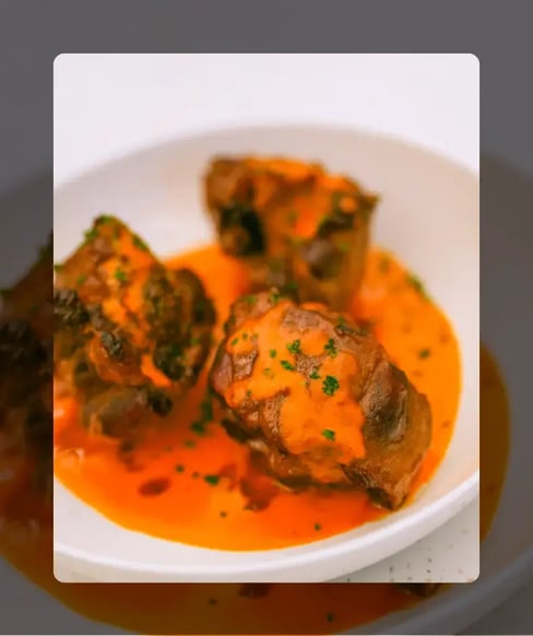 tch social austin braised ox tails