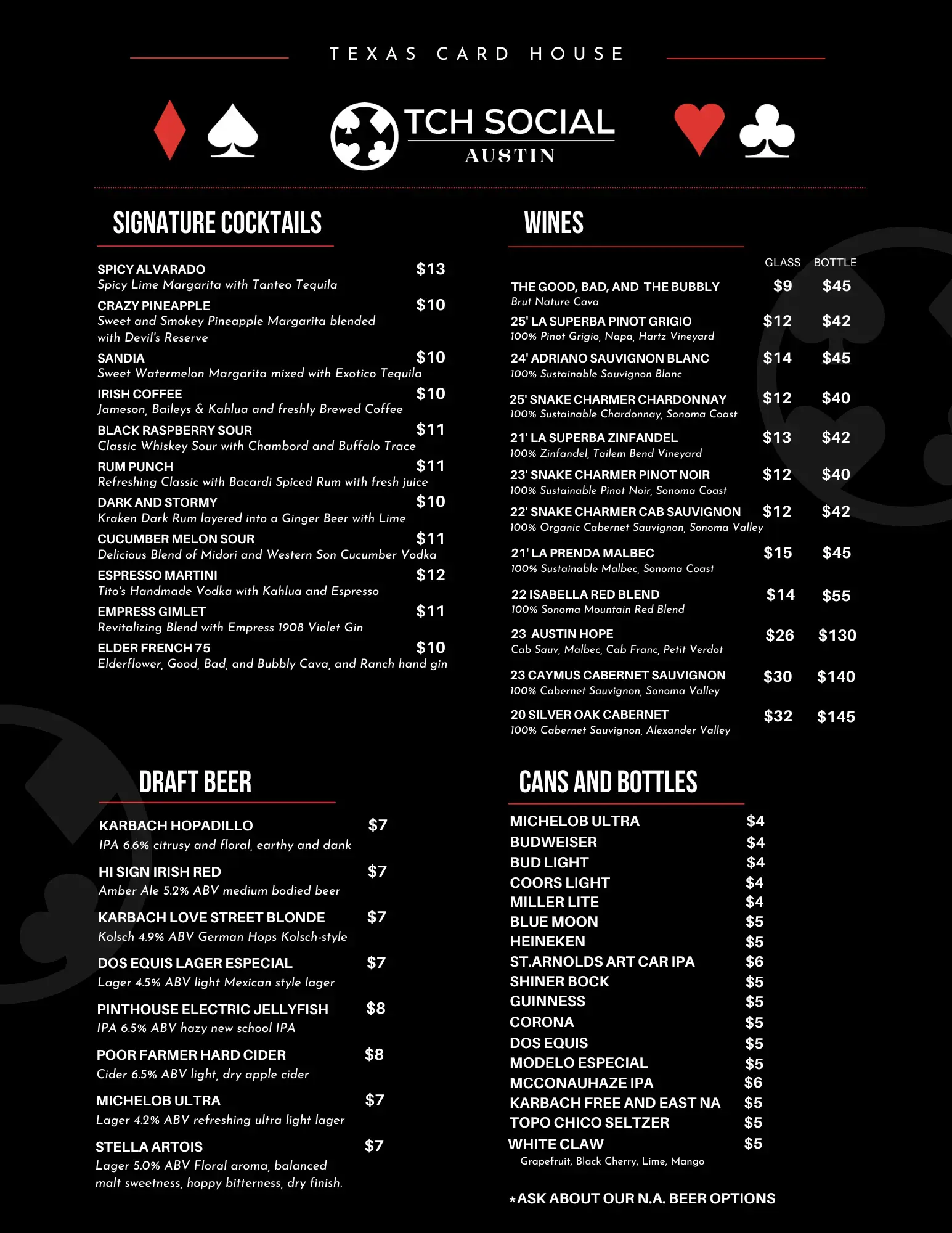 Drink Menu Austin May26 Drink Menu Austin May26