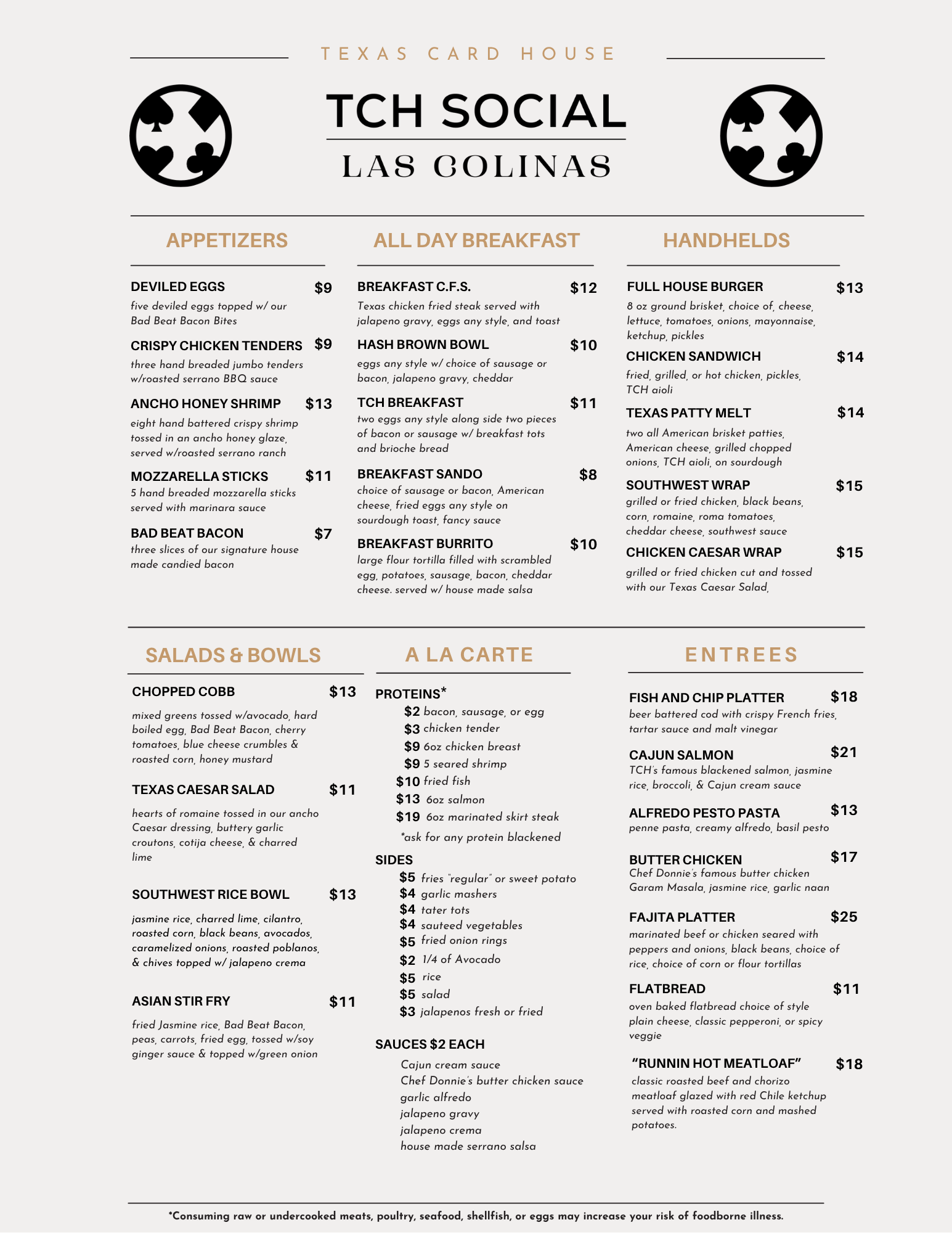 TCH Social Las Colinas June 2025 Food Menu TCH Social Las Colinas June 2025 Food Menu