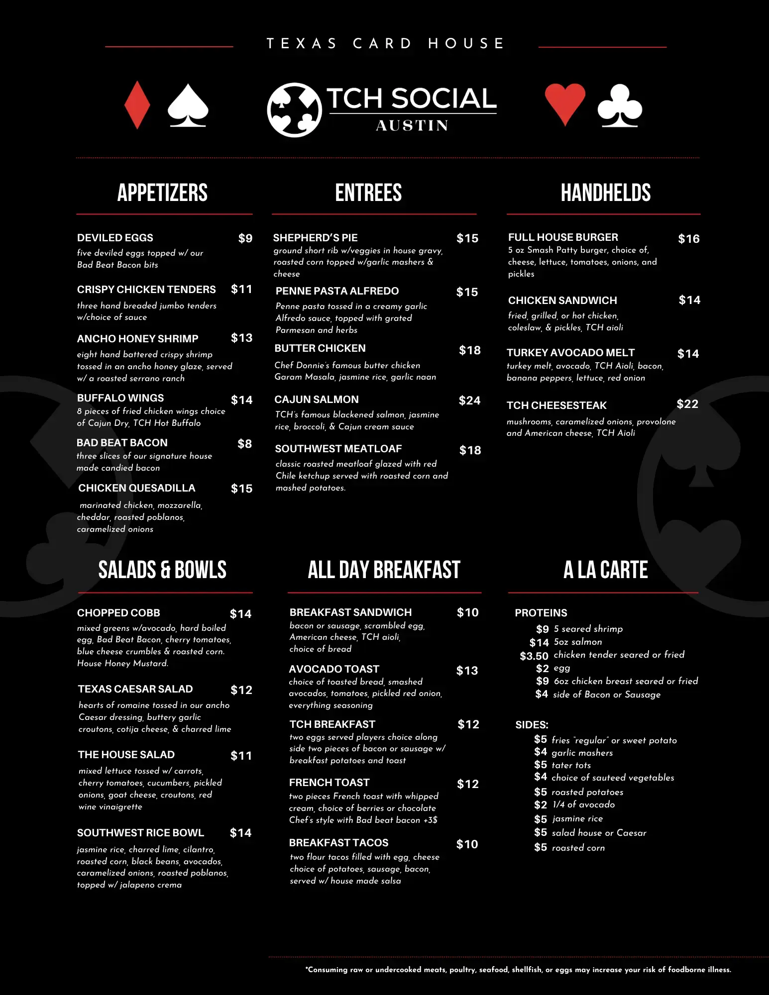 Food Menu - July 2026 Food Menu - July 2026