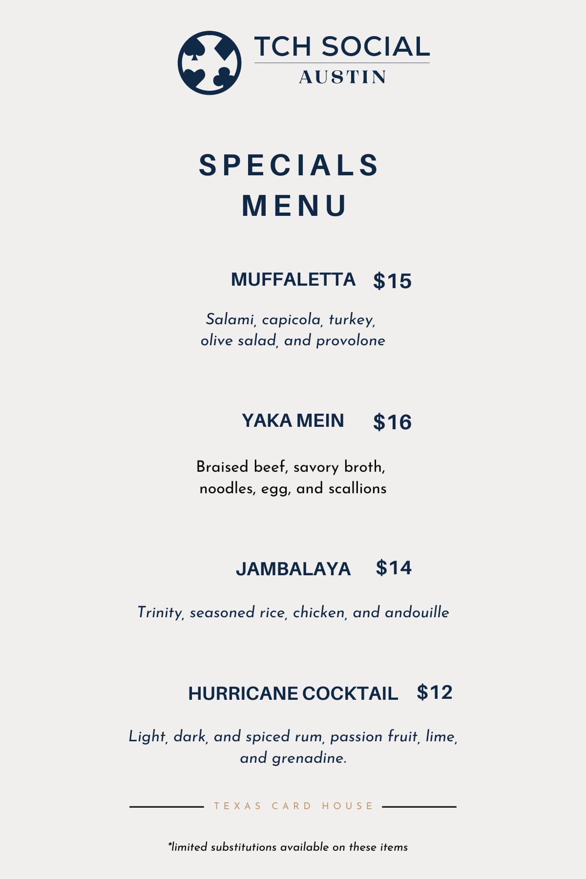 Specials @ Austin