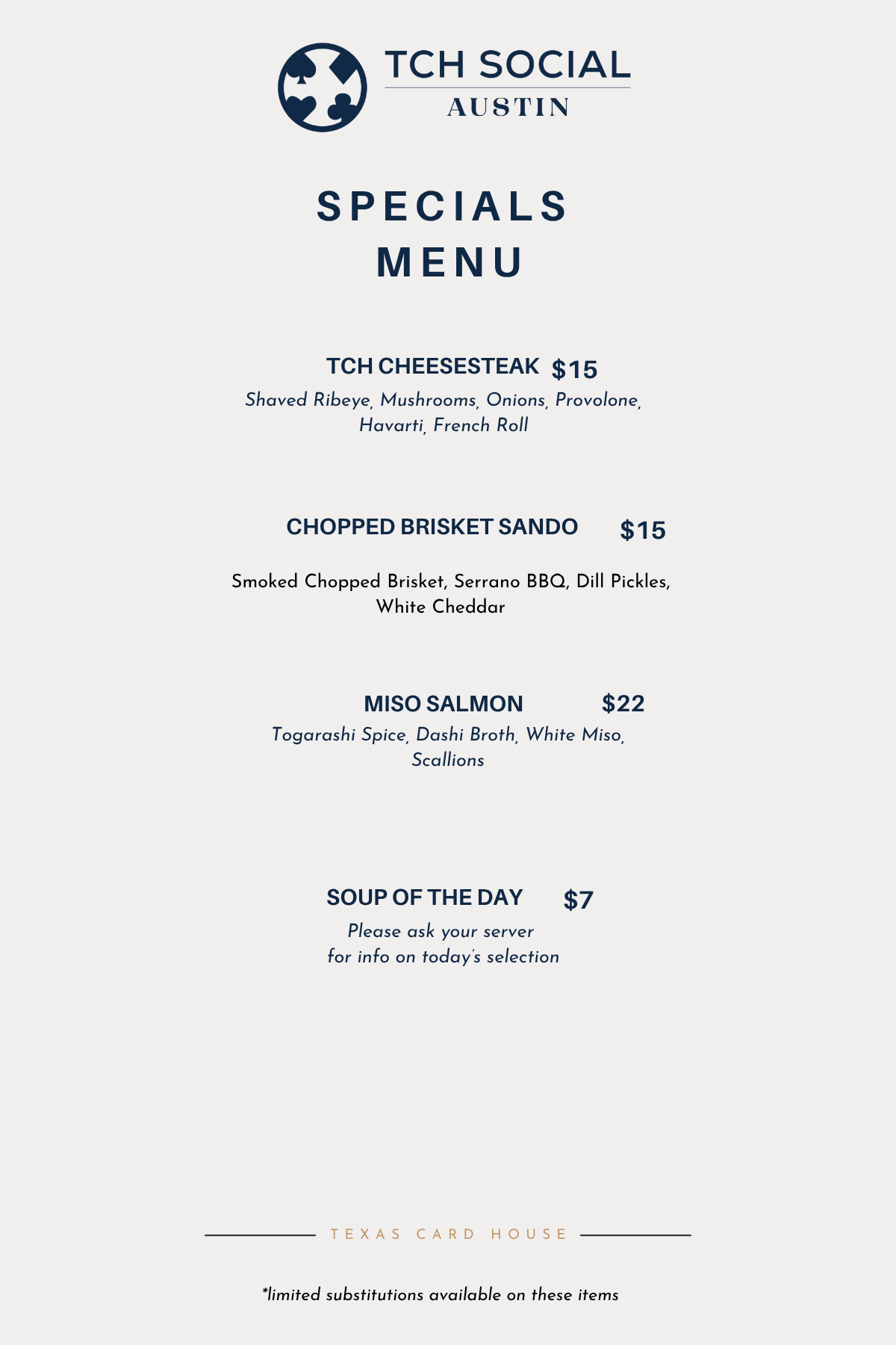 TCH Social Austin's July Specials TCH Social Austin's July Specials