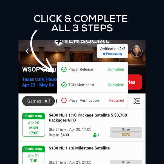 3 steps within the verification box